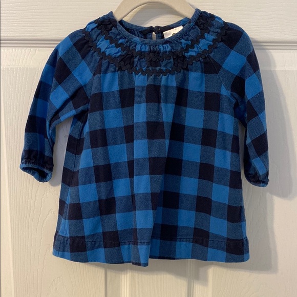 Hanna Andersson Blue Buffalo Check Dress - Picture 1 of 3